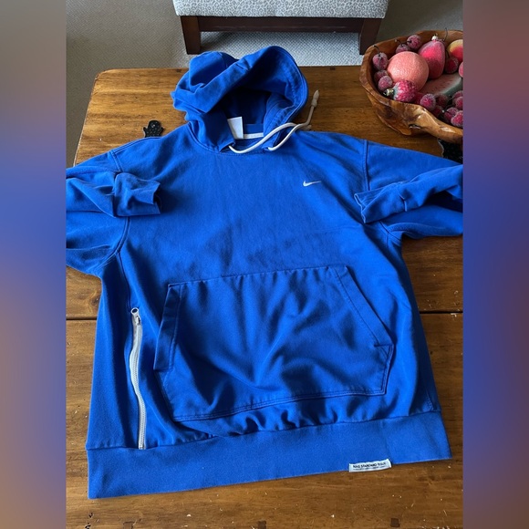 Nike Men's Standard Issue Dri-FIT Pullover Basketball Hoodie Medium M Blue - Picture 2 of 7